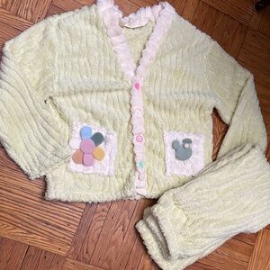 Cozy Textured PJ Top & Pants Set